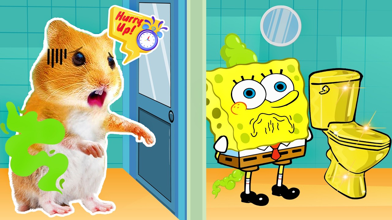 What Happened to Hamster's Stomach, Did He Fart?! | Hamster Story Land 🐹💨😂