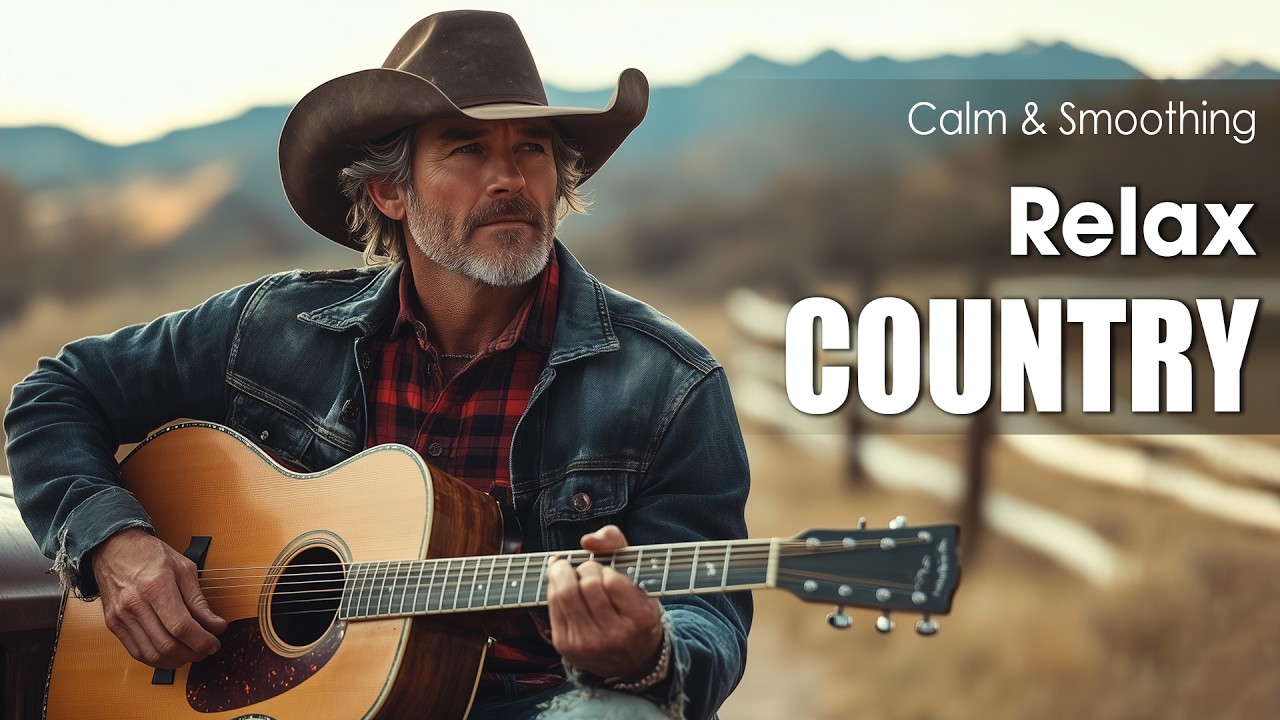【Country Relax 492】Peaceful Country Guitar &ndash; Driving Through Endless Fields