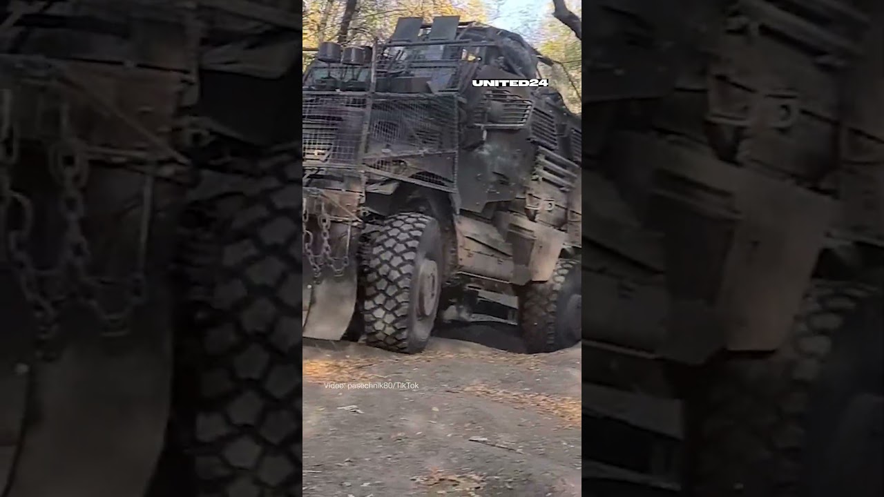 🇺🇸 MaxxPro wyposażony w ochronę przeciw dronom gdzieś na Ukrainie #wojnawukrainie
