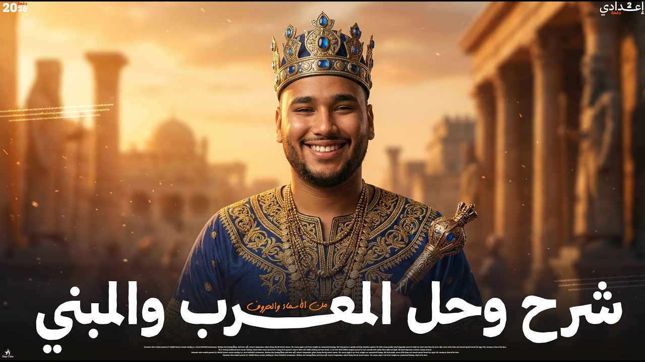 المعرب والمبني من الأسماء والحروف للصف الثاني الاعدادي 
