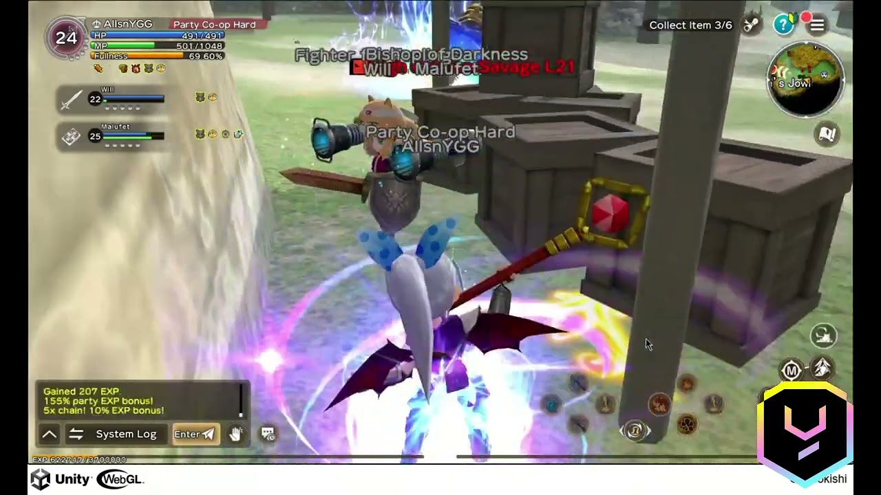 FARMING EXP AND MROND EFFICIENTLY AS A WIZARD IN GENSOKISHI
