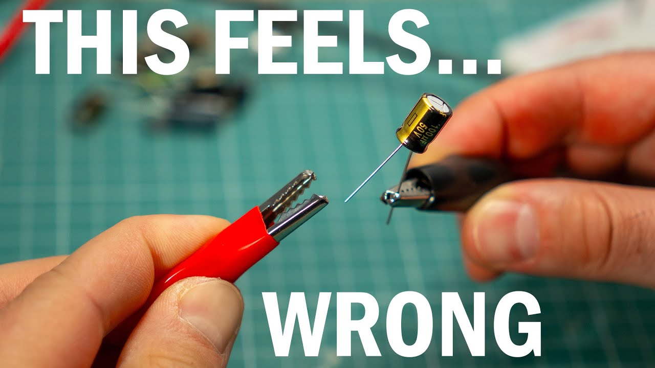 Applying reverse polarity voltage to a capacitor - what will happen?