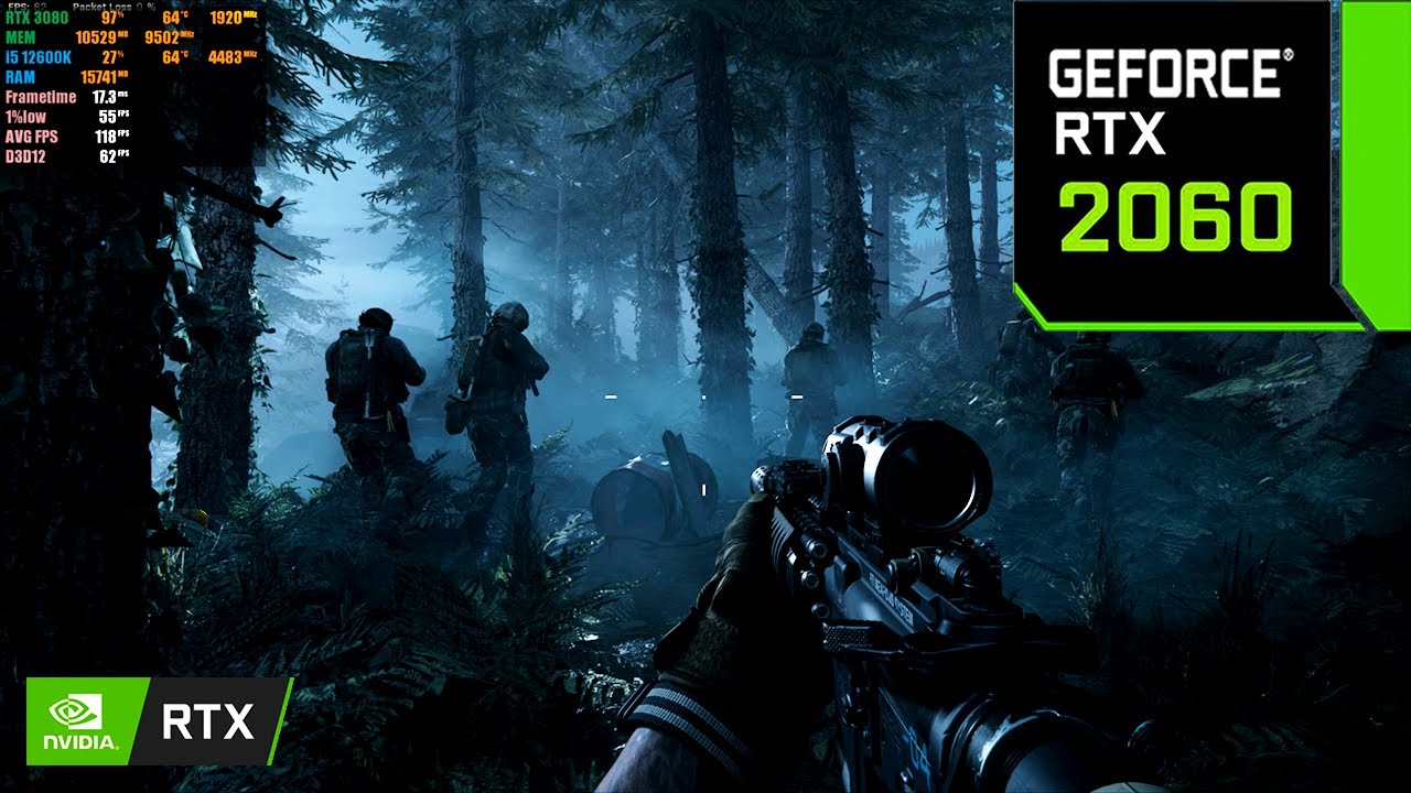 Call of Duty: Modern Warfare | RTX 2060 6 ГБ (максимальные настройки RTX ВКЛ. / DLSS ВКЛ.)