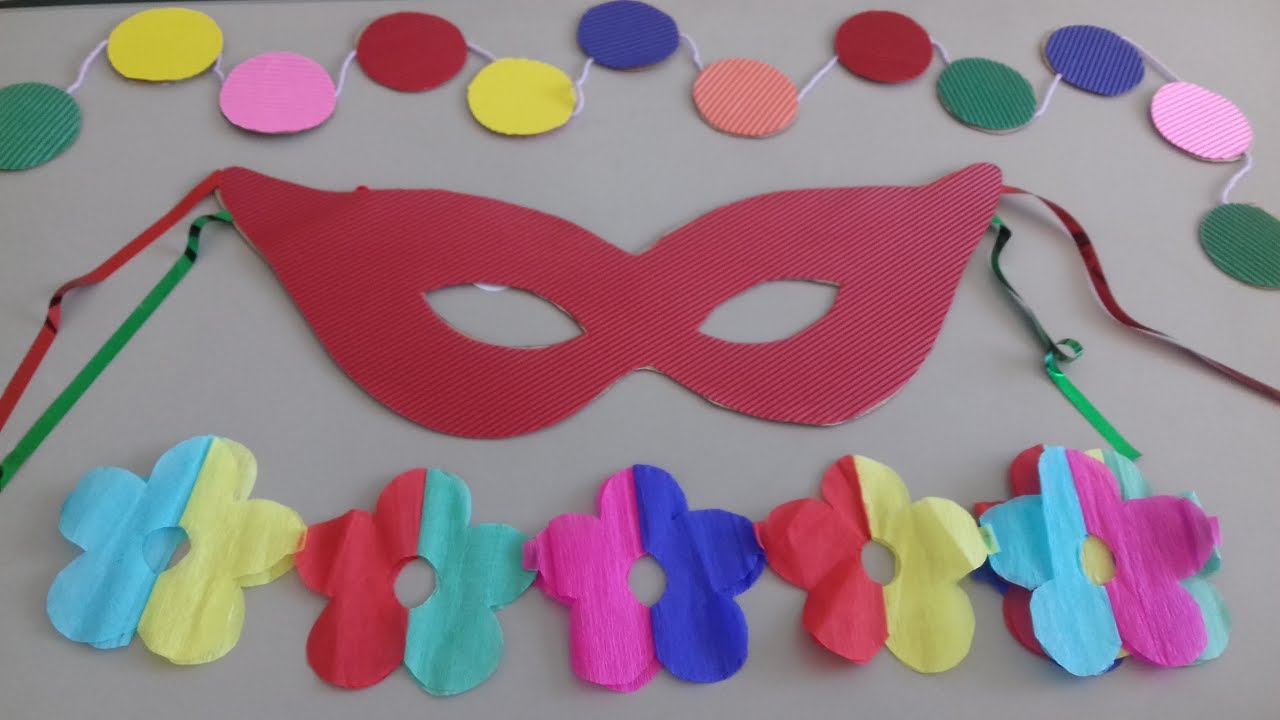 Decoração de carnaval (molde na descrição)