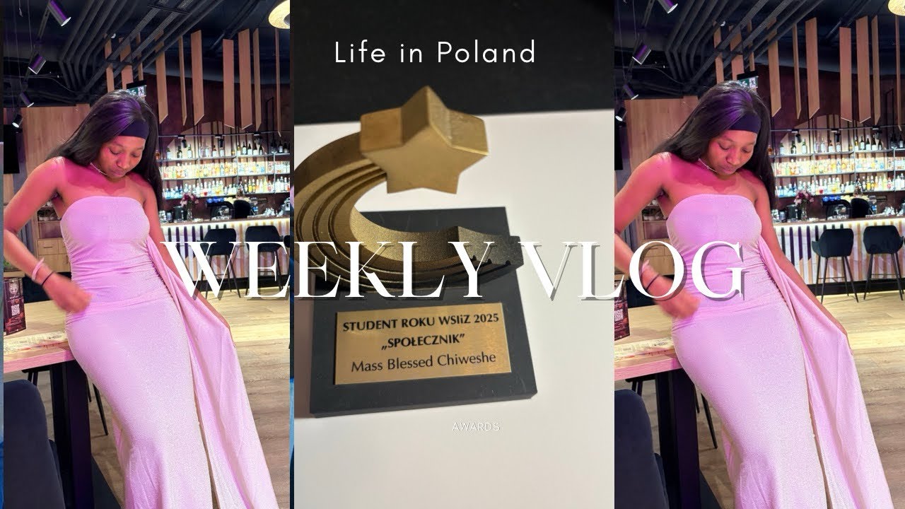 #vlog 14|| International student life in Poland) 🏆ot Student Year Award,Travel + more) #viral #fypシ 