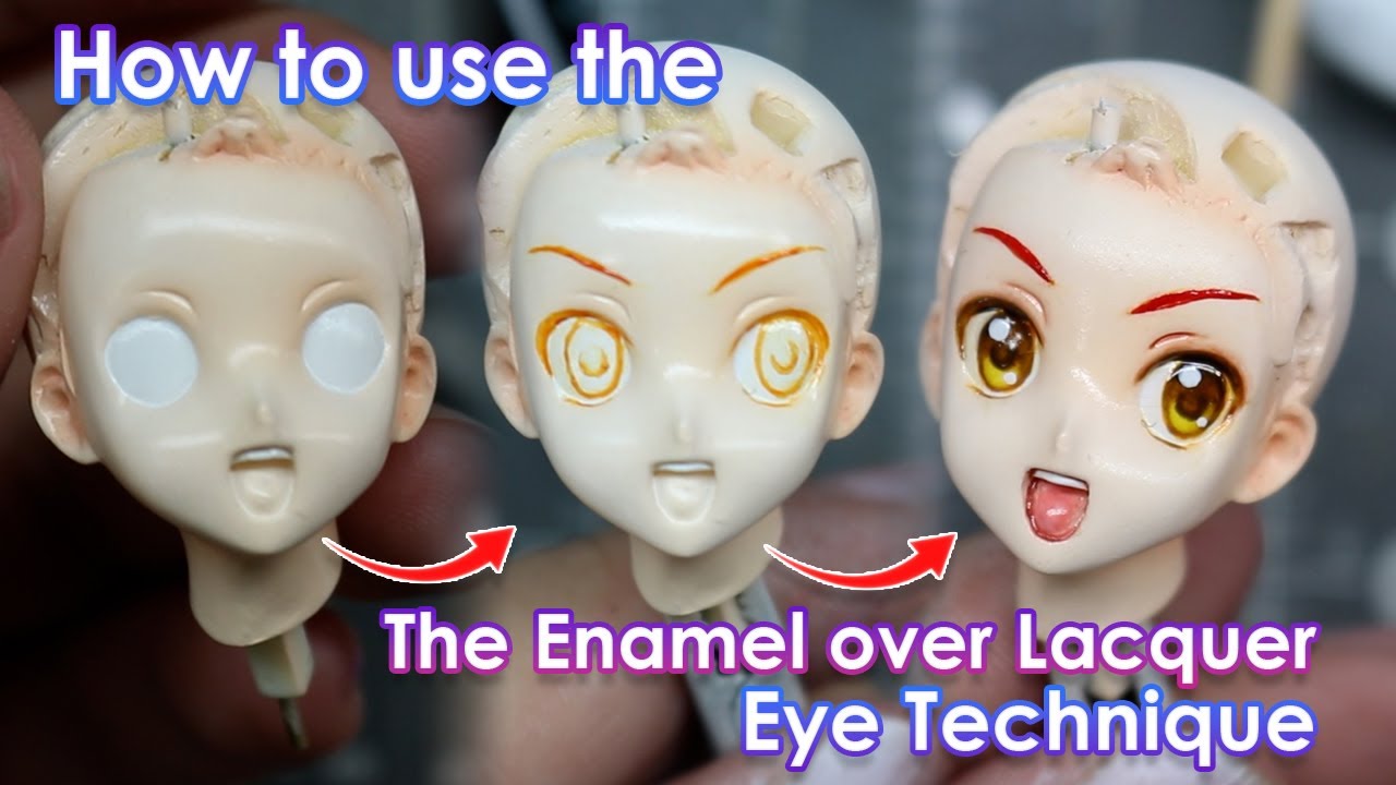 Solving the Mystery of the Enamel Over Lacquer Eye Technique! 👀 | Garage kit Tutorial