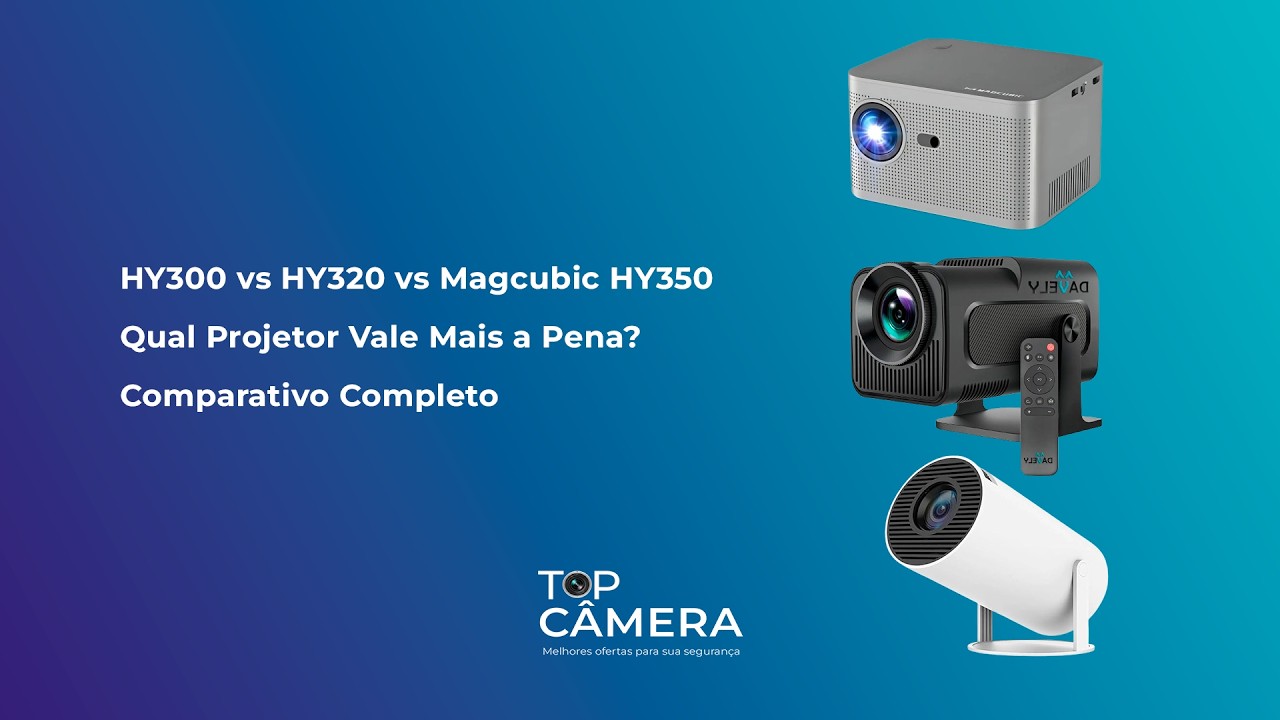 Qual é o melhor projetor  HY300 vs HY320 vs HY350?  | Vídeo por Garcia Teck Cel