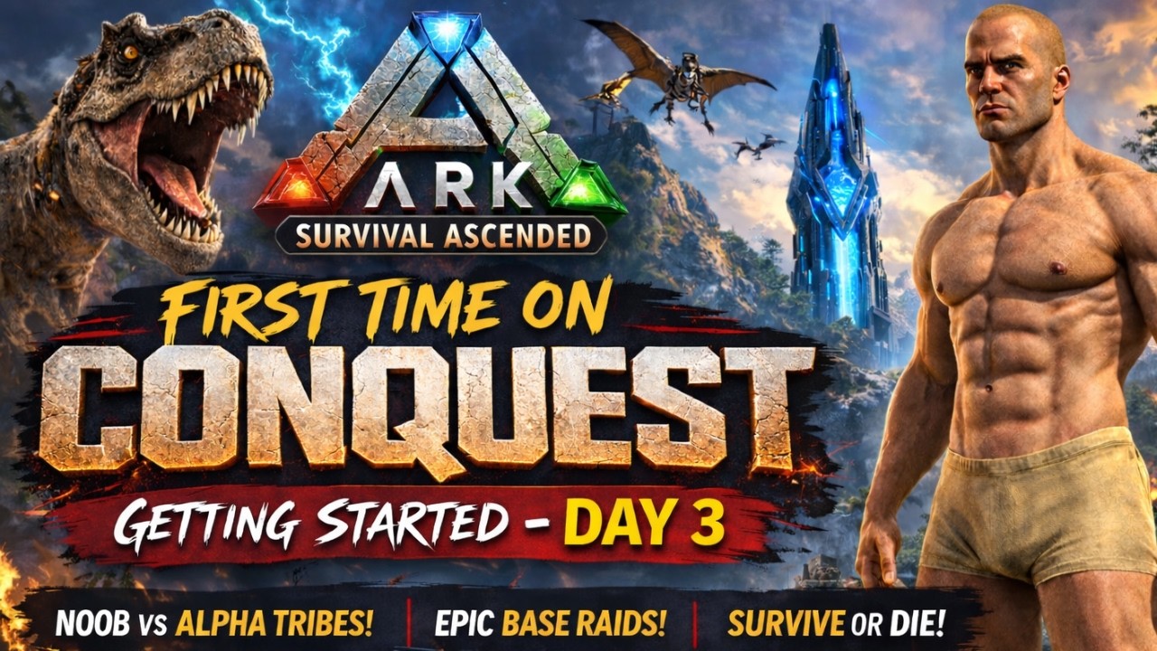 Solo on Conquest Was a TERRIBLE idea Day 3 | ARK Survival Ascended