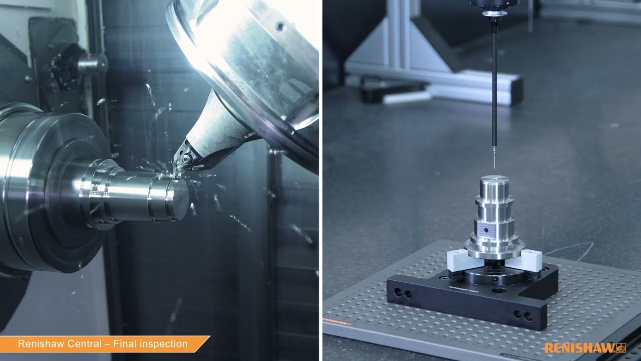 Renishaw Central's final stage measurement data to ensure part quality