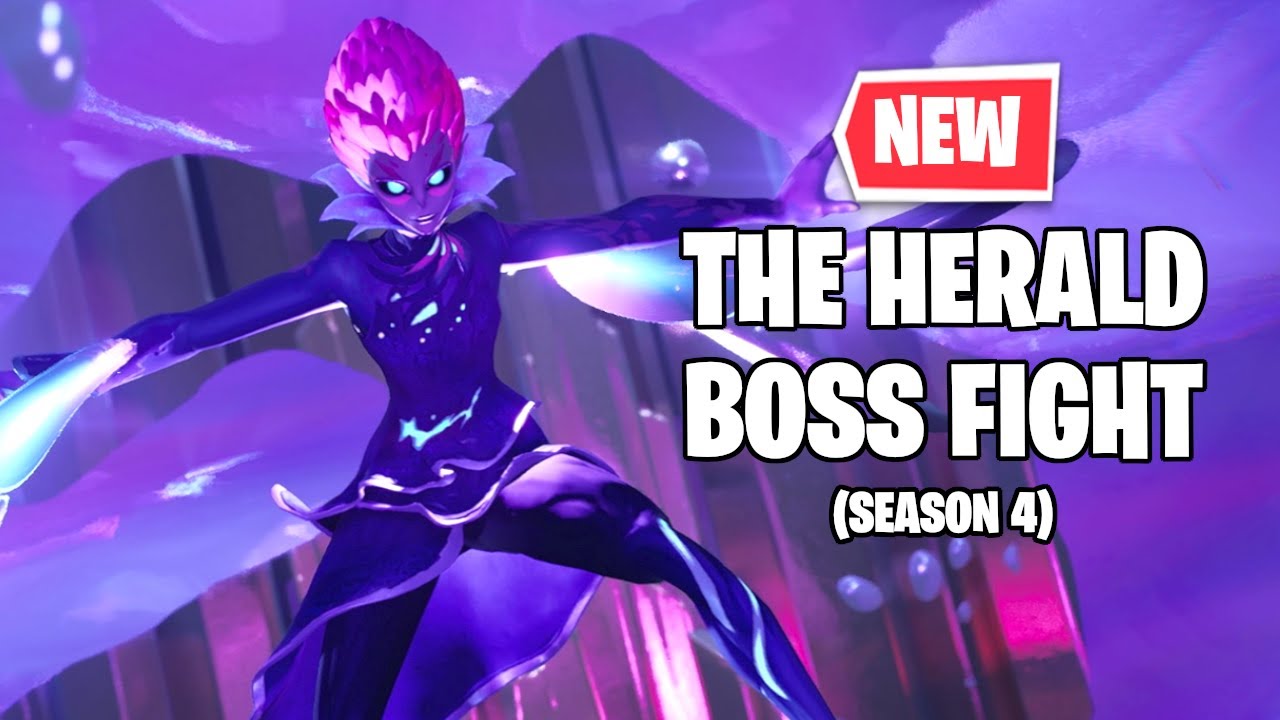 *NEW* Herald Gameplay - Fortnite Season 4 Boss