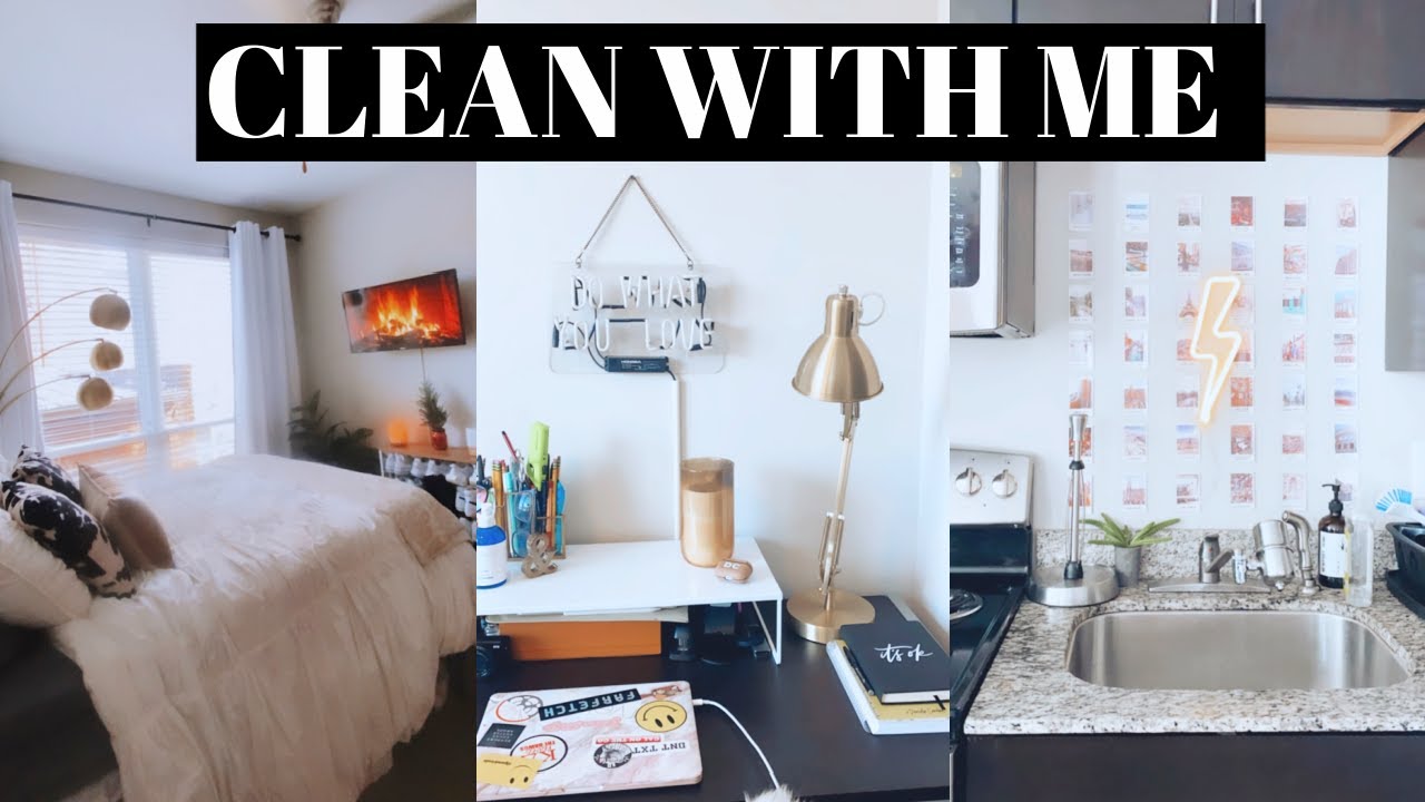 deep clean my whole apartment with me | sped up cleaning vlog