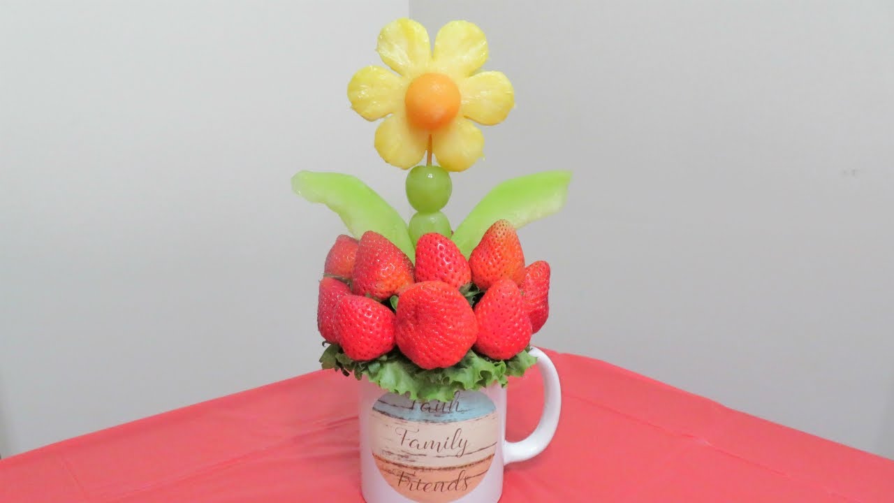 🍓🍈 DIY Arreglo Frutal: Flor Feliz  🍍🍇