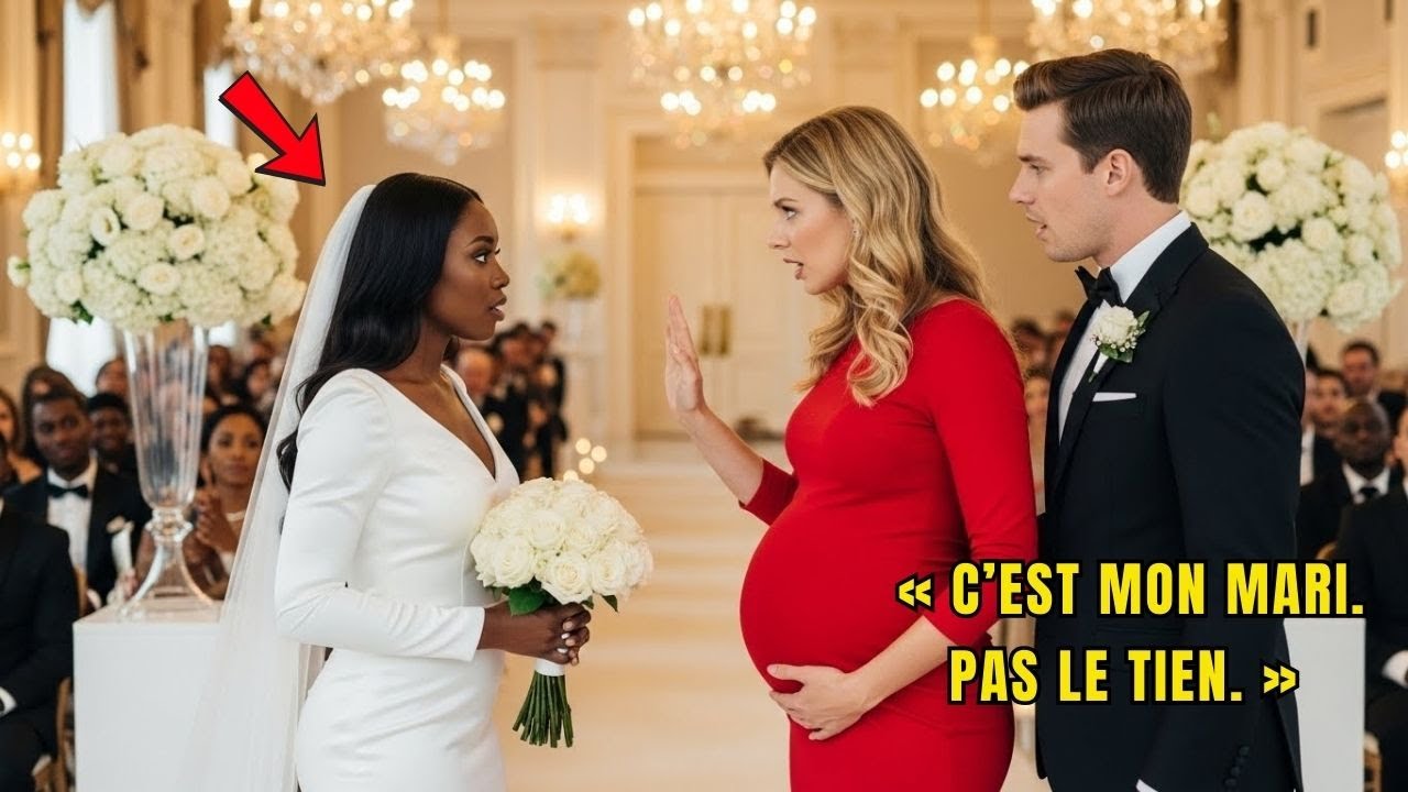 La maîtresse interrompt le mariage; la femme prend les alliances, l’acte, puis s’en va