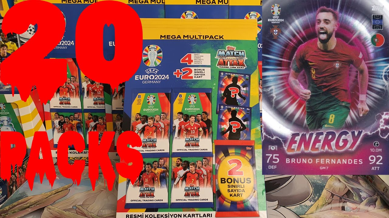 UEFA EURO 2024 ! 4 x Mega Multipack ! Topps Match Attax Cards | [TR] Uefa Euro 2024 Almanya Kartları