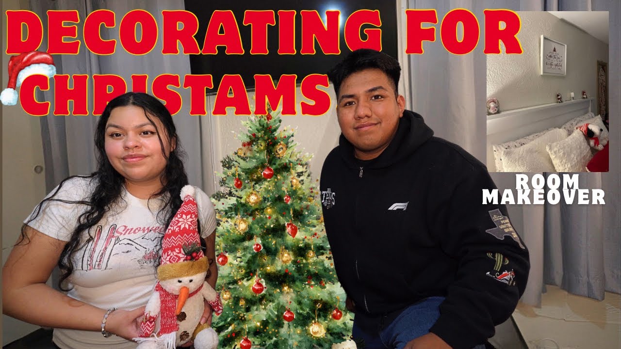 Decorating our room for Christmas 