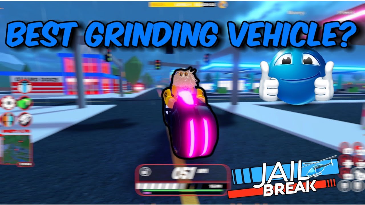 Grinding with the Volt Bike in Jailbreak (Roblox)