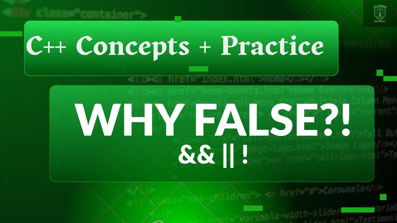 C++ Logical Operators (&&, ||, !): The 3 Rules Beginners Must Know