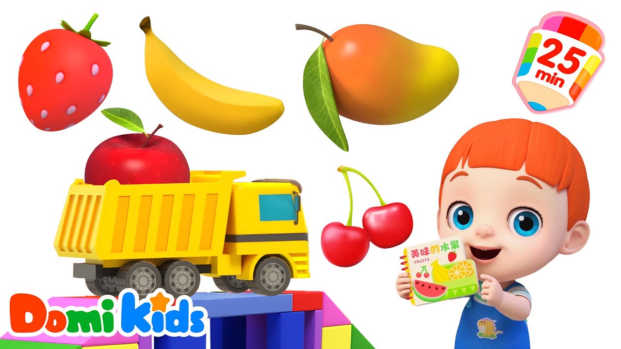 多米玩轉水果王國！| 兒童水果認知游戲 | Kids Entertainment | 卡通片 | 寶寶啓蒙益智動畫