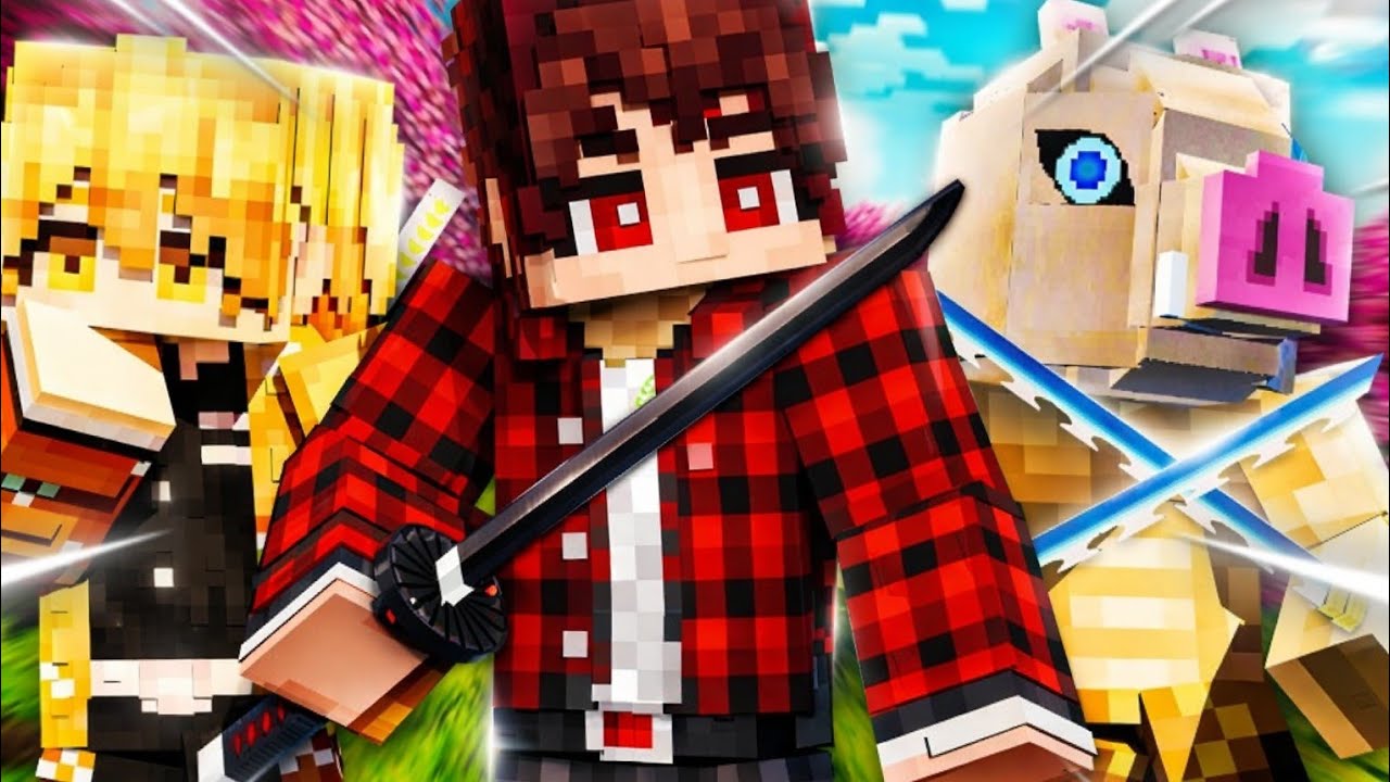 Men Minecraft Demon Slayer modida 100 kun yashadim