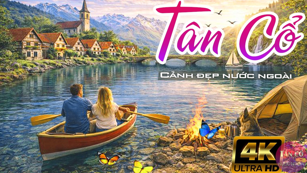 Nhiều cảm xúc hoa xuân tím 2026 LK Nhạc TÂN CỔ CẢI LƯƠNG gây thương nhớ CA CỔ Cảnh Đẹp Nước Ngoài 4K