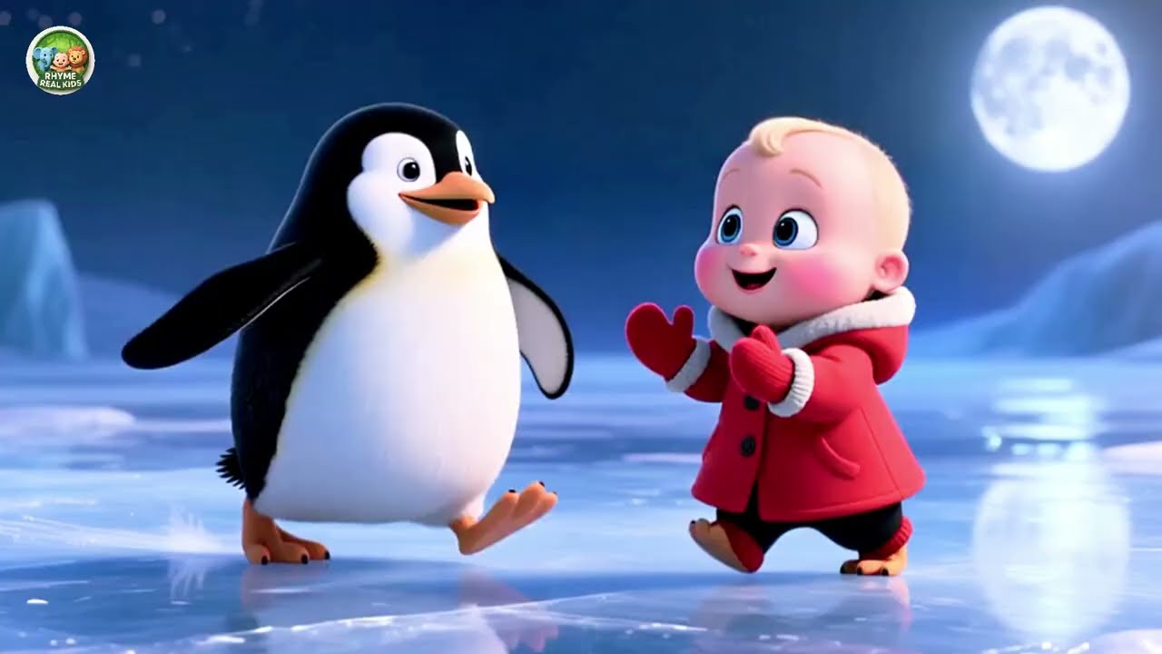 Baby Snow and Penguin ❄️🐧 Fun Winter Song for Kids | Snowy Adventure Nursery Rhyme