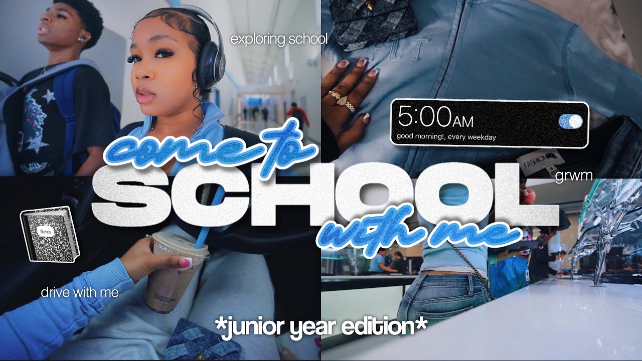 COME TO SCHOOL WITH ME | average day as a junior in hs, driving, grwm, classes, boba