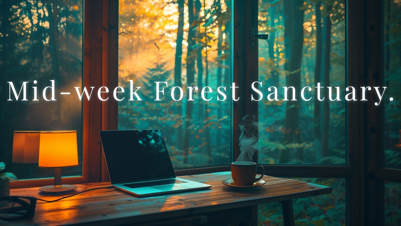 ✨ Library in the Woods | Deep Focus Jazz | Mid-week Sanctuary