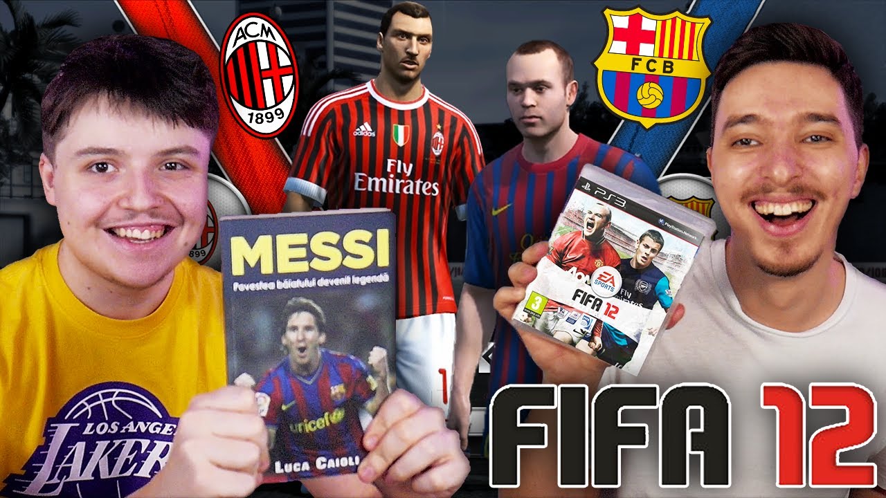 RETRO FIFA 12 THEO VS CALINACHO! AC MILAN VS FC BARCELONA CU MEGA JUCATORI !!!
