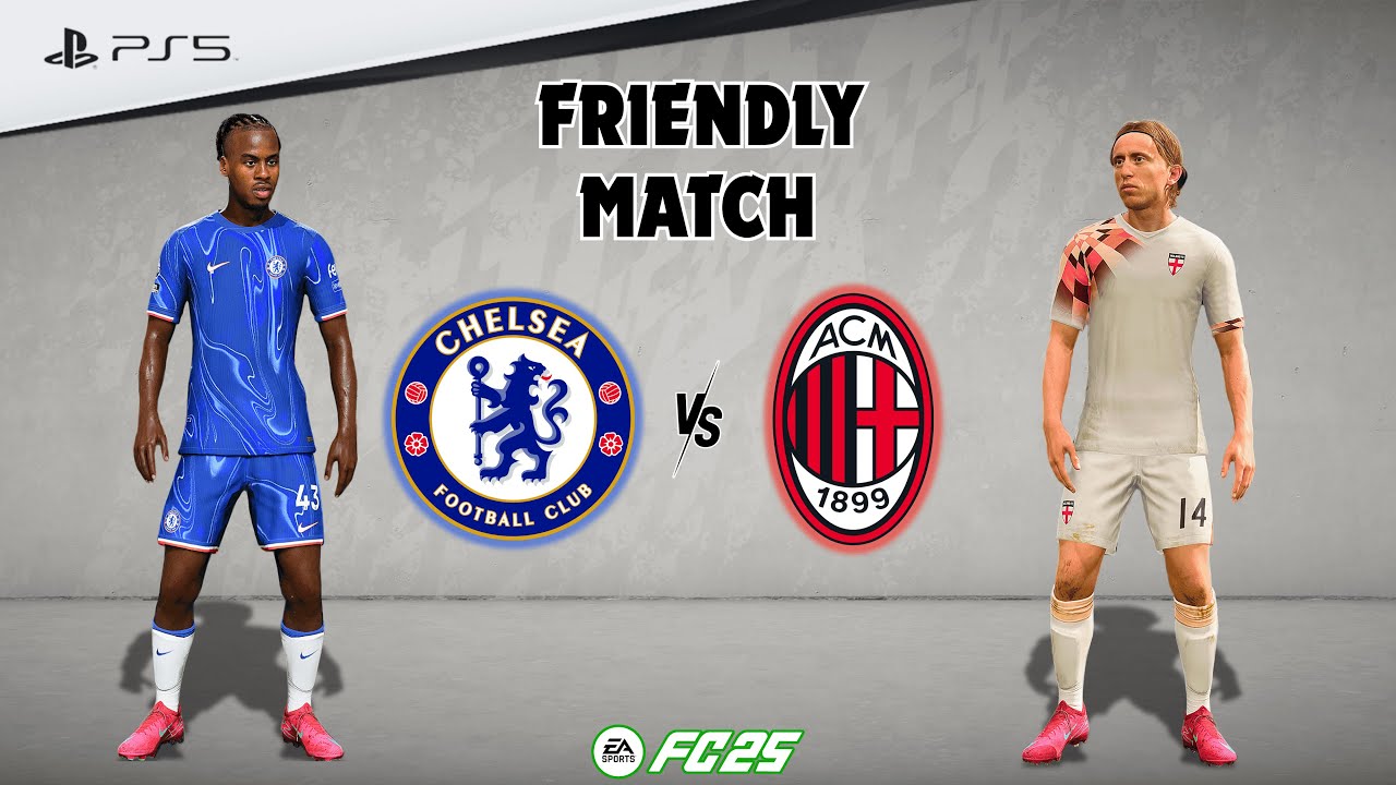 Chelsea vs. AC Milan Ft. Palmer, Modric | Friendly Match | Full Match | FC25 - PS5™[4K]
