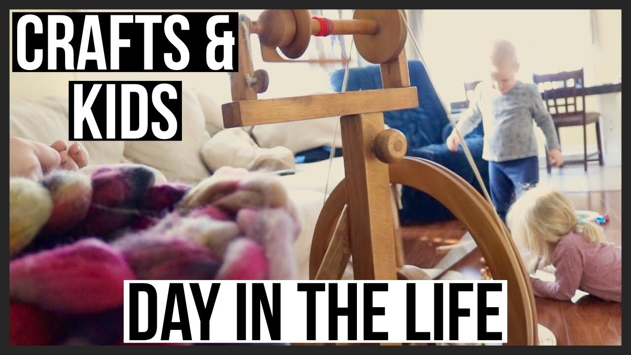 SPIN & KNIT WITH ME // day in the life vlog