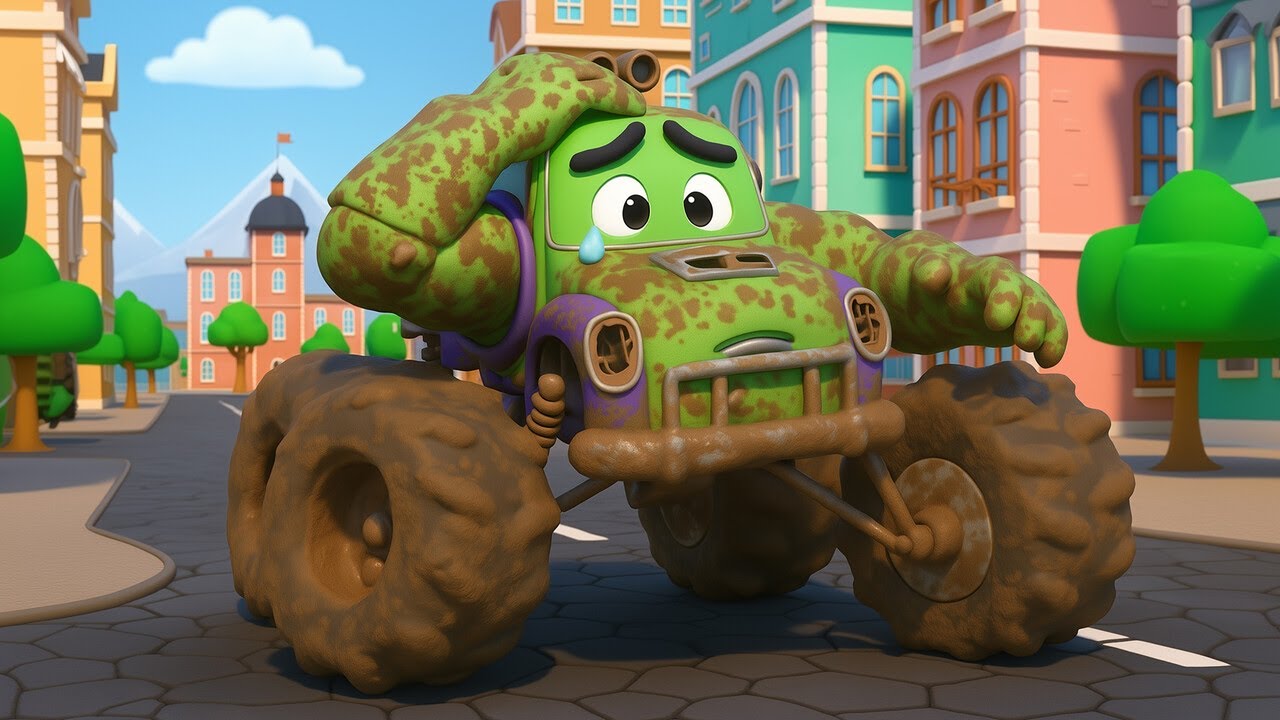 🚓Te peguei! 🚨Caminhão Monstro Hulk ferido na Fuga da prisão | Desenho Crianças | Cidade do Carro