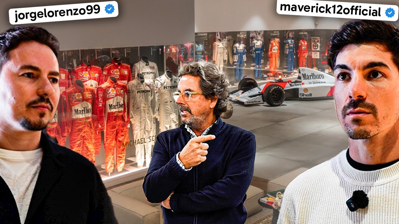 Maverick Viñales y Jorge Lorenzo visitan el mejor museo del motor del mundo (Garaje Privado)