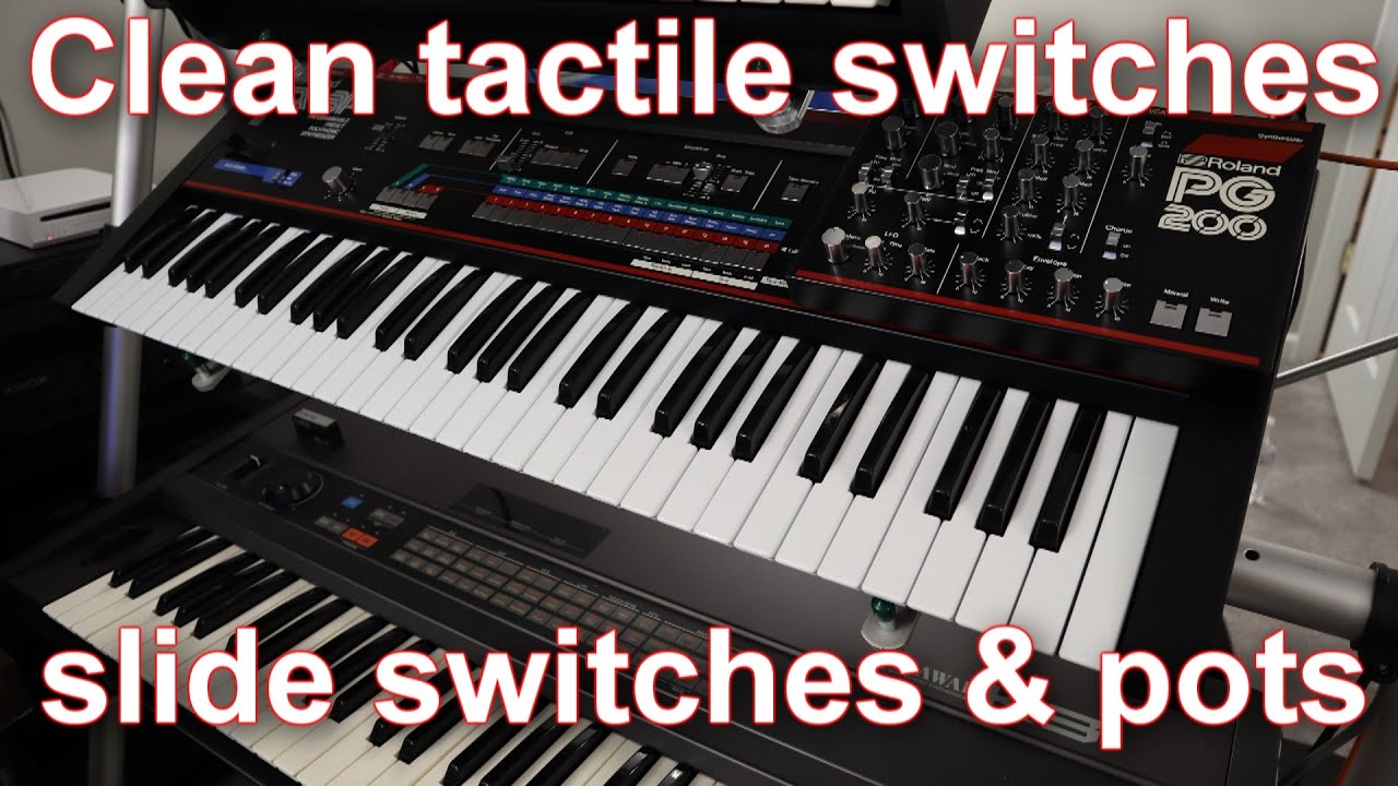How to clean tactile switches and pots - Roland Jx3p & PG200