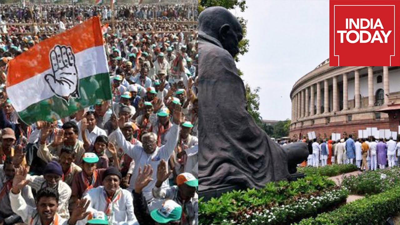 National Capital Witness Protest By Congress And BJP Simultaneously