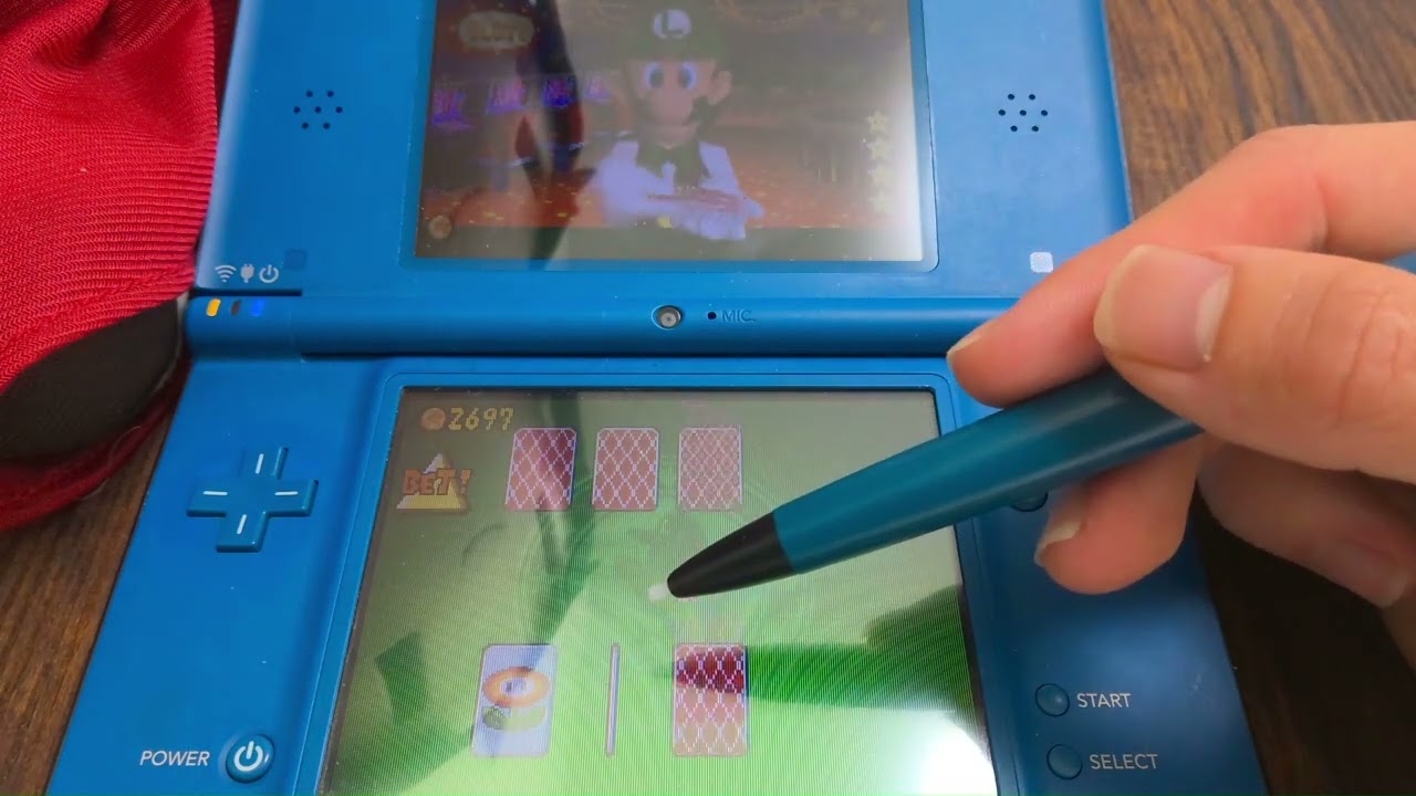 ５カード狙ってみた＃１　ルイージの絵合わせポーカー　New Super Mario Bros. DS Poker.