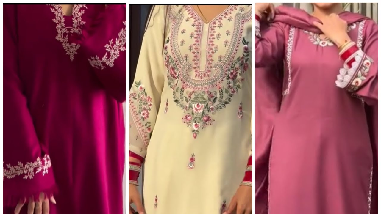 New thread work ||#viral #youtube #trending #trend #wintercollection #punjabisuit #youtubevideoviral