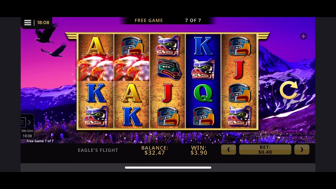 Eagle&rsquo;s Flight Slot Machine bonus round! Free Spins!