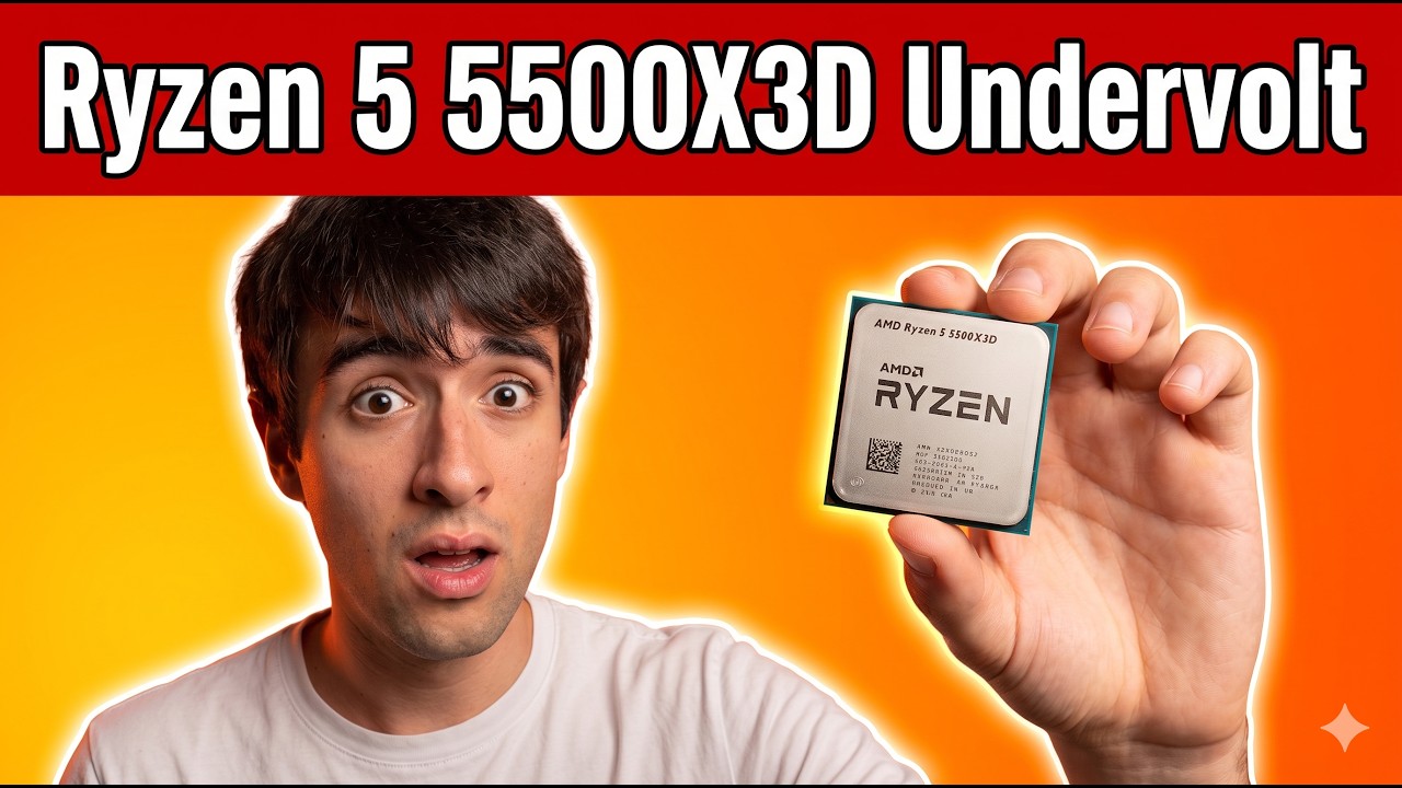 Undervolt your Ryzen 5 5500X3D for More FPS and Lower Temperature