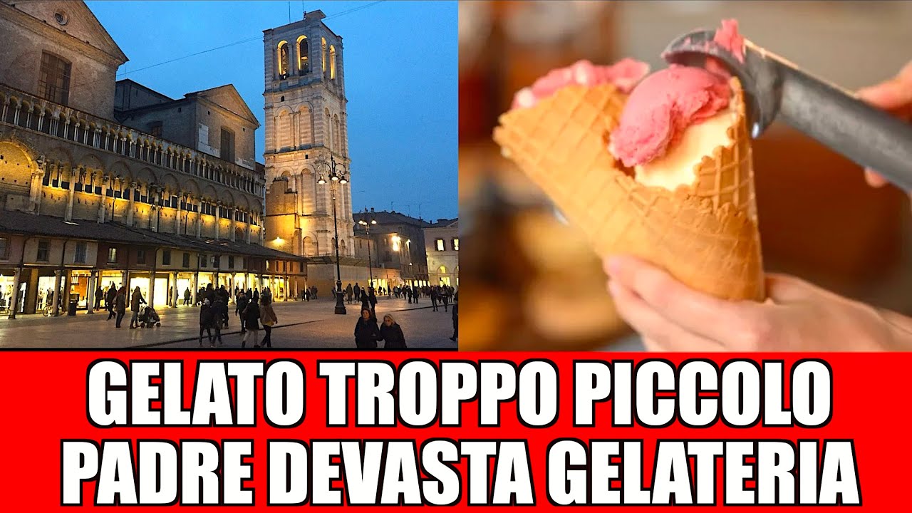 FERRARA, GELATO PICCOLO AL FIGLIO, PADRE DEVASTA GELATERIA E AGGREDISCE TITOLARE