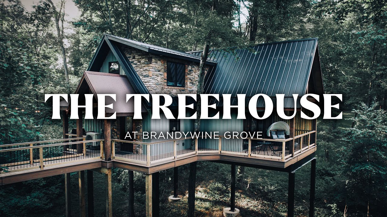 A TREEHOUSE Airbnb 22 FT ABOVE The Ground! | The Cabins At Brandywine Grove