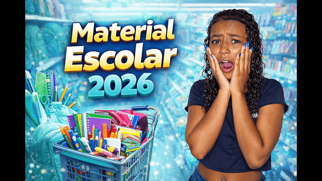 COMPRANDO MEU MATERIAL ESCOLAR 2026 | DIÁRIO ESCOLAR