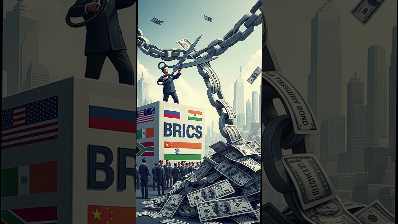 Khối BRICS, dẫn đầu bởi Trung Quốc, đang cắt giảm mạnh nắm giữ trái phiếu Kho bạc Mỹ.