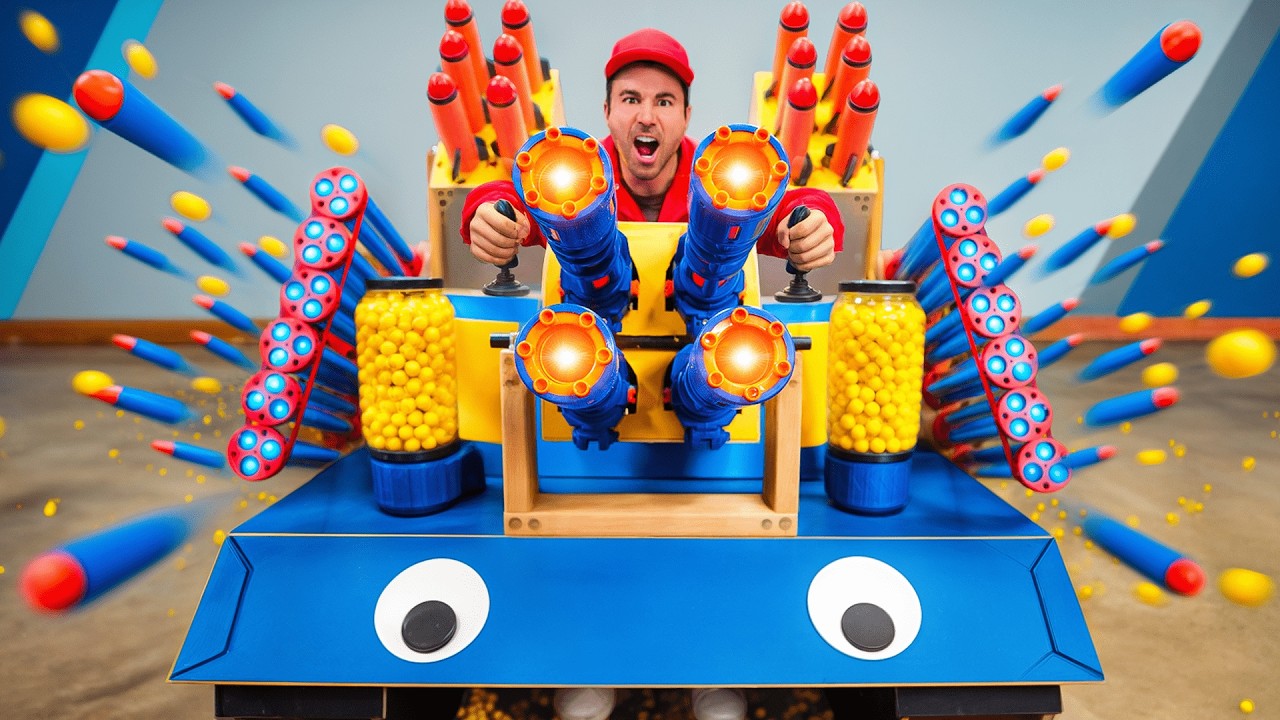 Финальное сражение с бластерами Nerf с Заком Кингом!