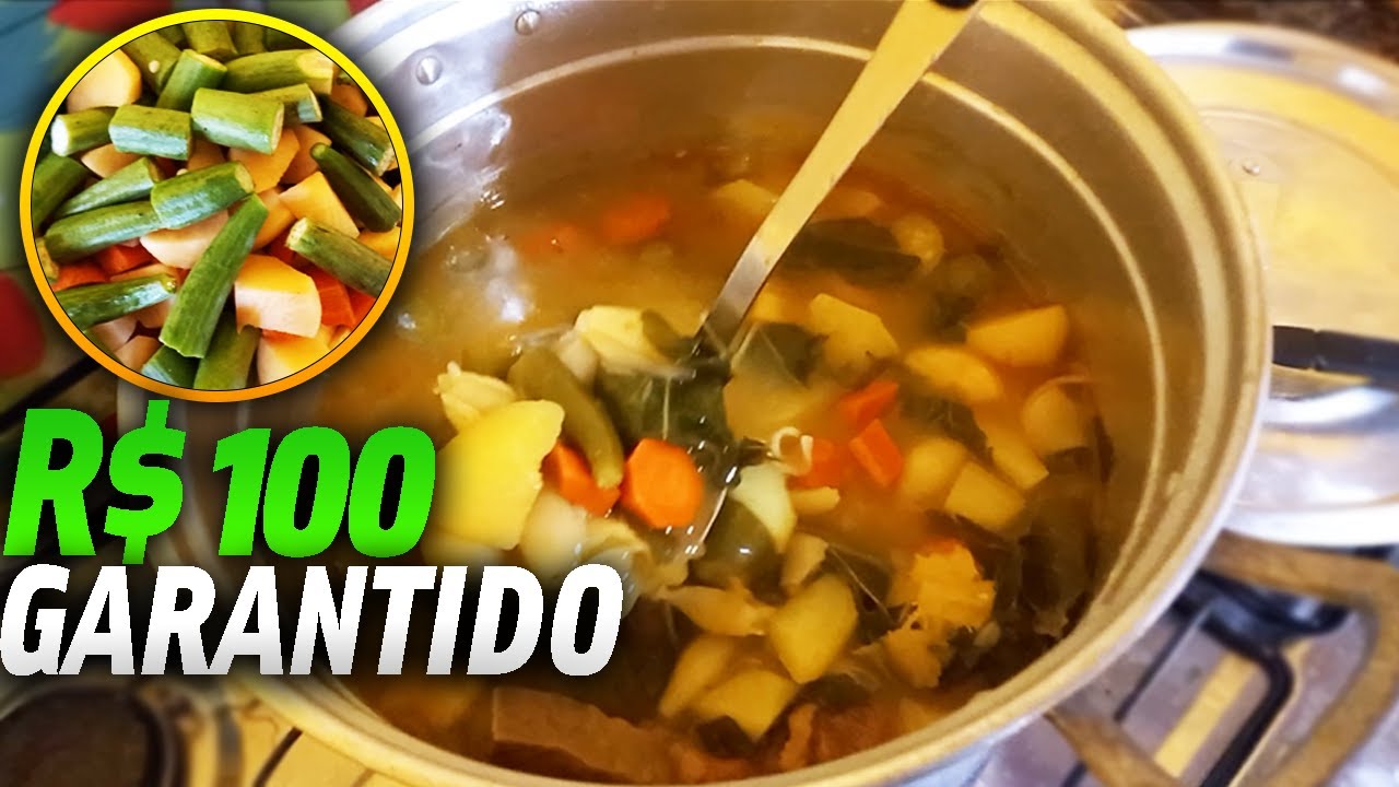 GANHE R$100 POR DIA VENDENDO SOPA | RECEITA DA SOPA LUCRATIVA [SOPA DE CARNE COM LEGUMES]