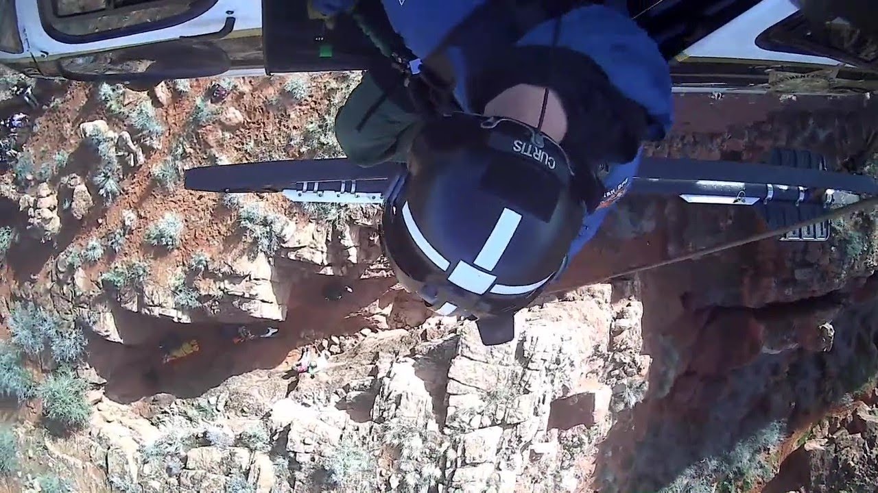 HELICOPTER VIDEO: Crews Rescue Biker From Slot Canyon in S. Utah