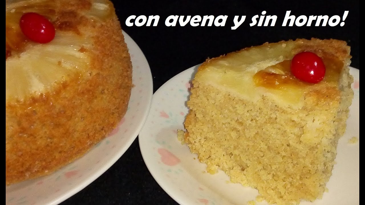 VOLTEADO DE PIÑA CON AVENA EN SARTÉN