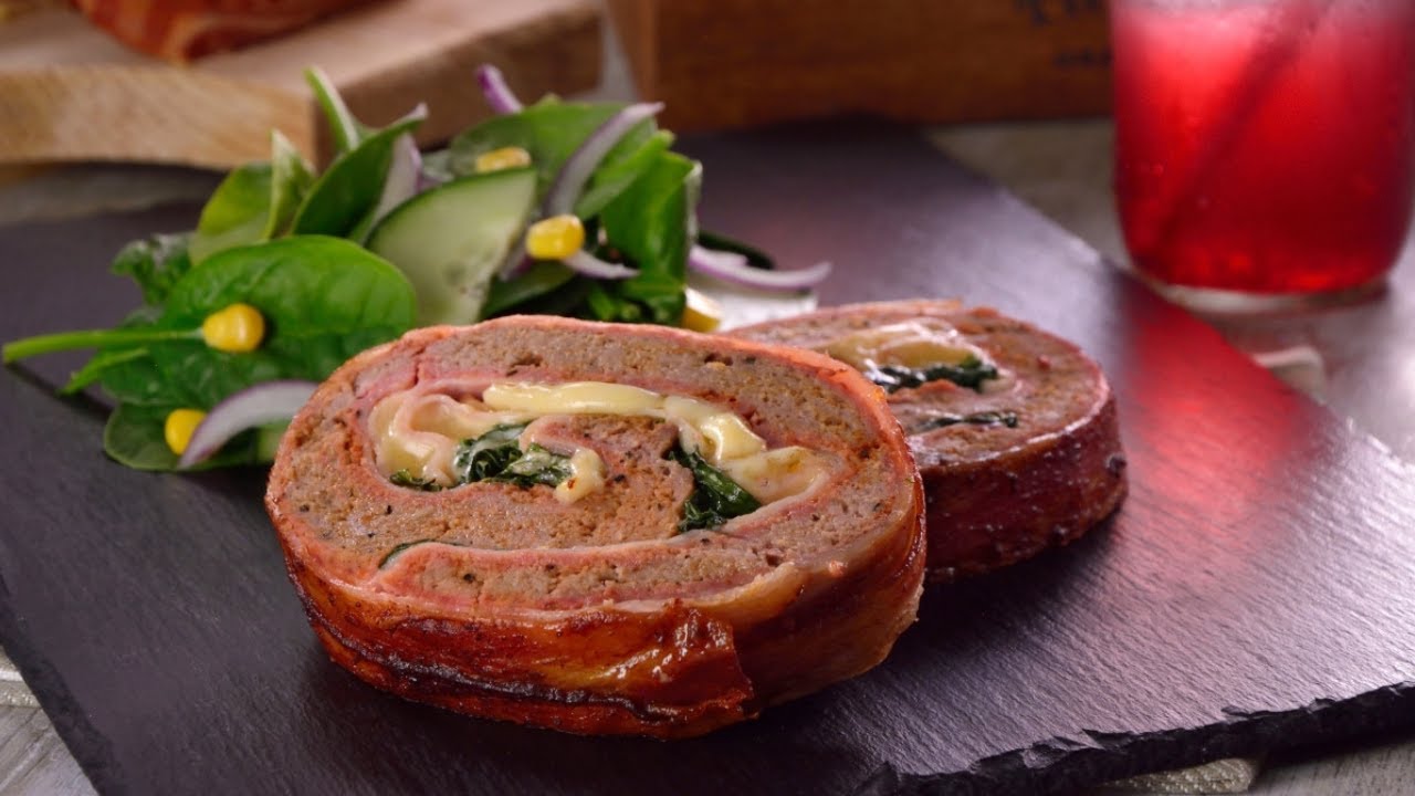 Rollo de Carne Relleno de Jam&oacute;n y Queso