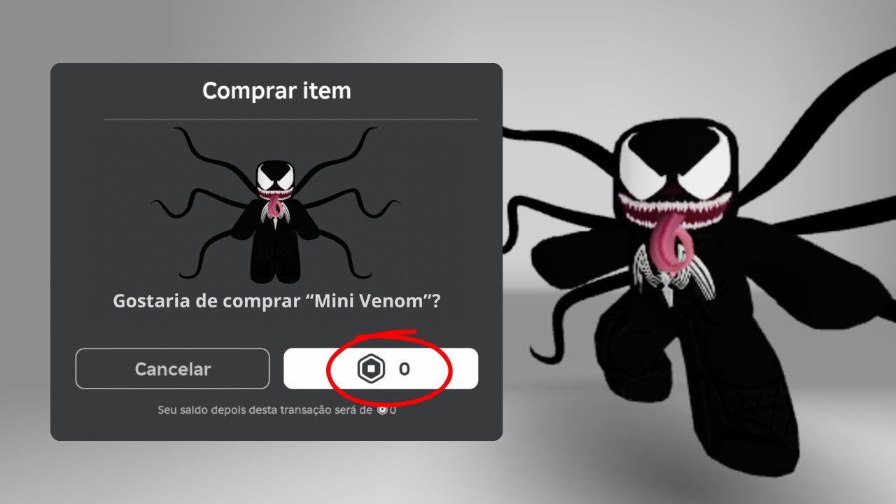HURRY! HOW TO GET THIS NEW *FREE* MINI VENOM 😱 (NEW FREE MINI AVATAR ON ROBLOX)
