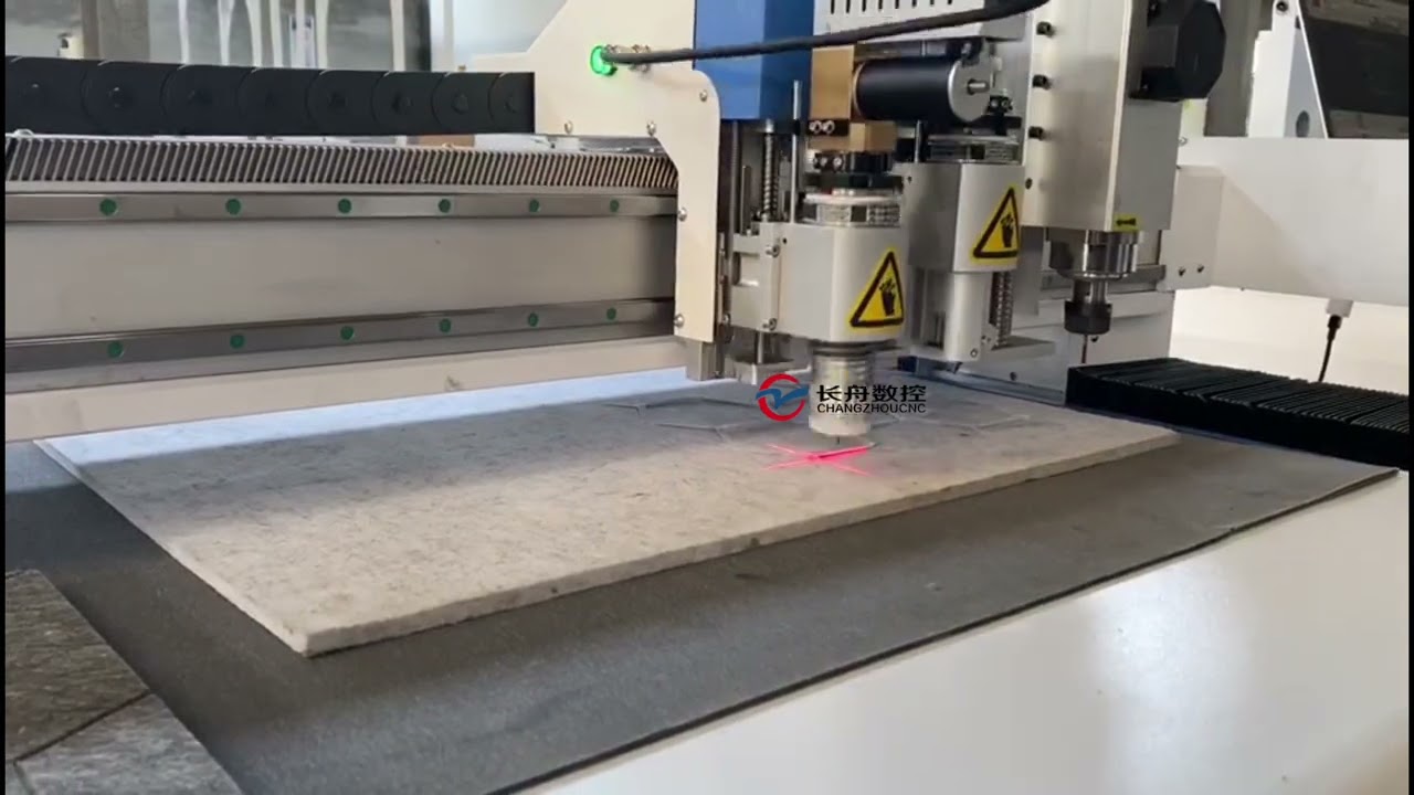 PET Felt Acoustic Panels Cutting Oscillating Knife Cutting Machine