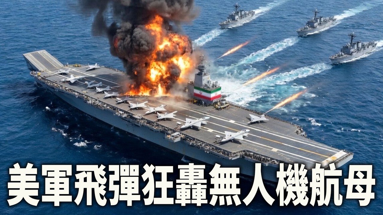 美軍奇襲伊朗基地，阿巴斯港艦艇全毀，無人機母艦慘遭貫穿